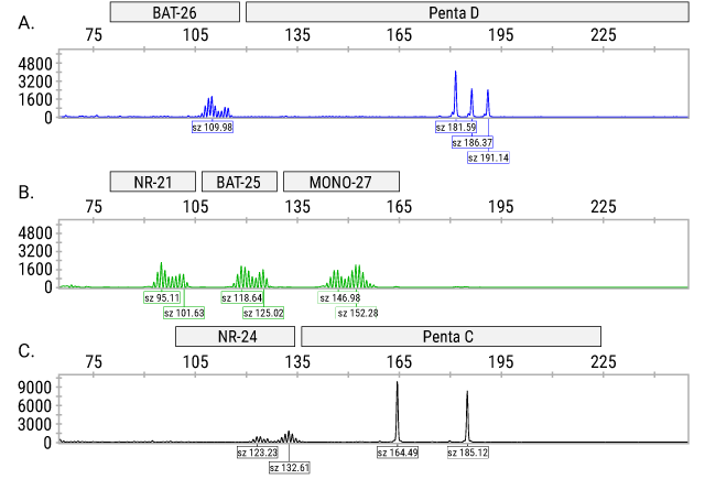 MSI electropharogram for tumor research tissue 